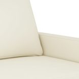 krémszínű bársony kanapéfotel 60 cm