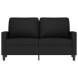 kétszemélyes fekete bársony kanapé 120 cm