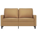 kétszemélyes barna bársony kanapé 120 cm