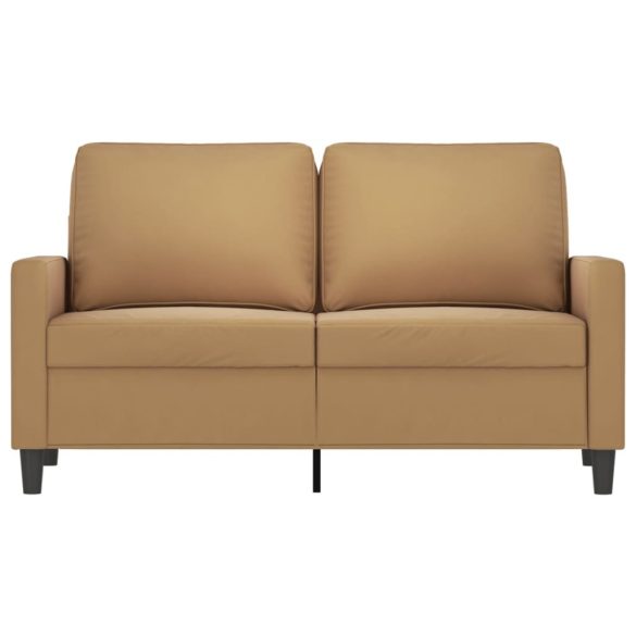 kétszemélyes barna bársony kanapé 120 cm