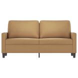 kétszemélyes barna bársony kanapé 140 cm