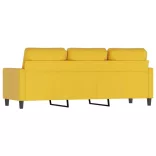 3 személyes sárga bársony kanapé 180 cm