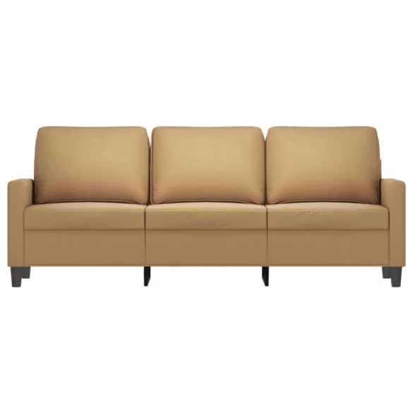 3 személyes barna bársony kanapé 180 cm