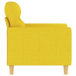 világossárga szövet kanapéfotel 60 cm
