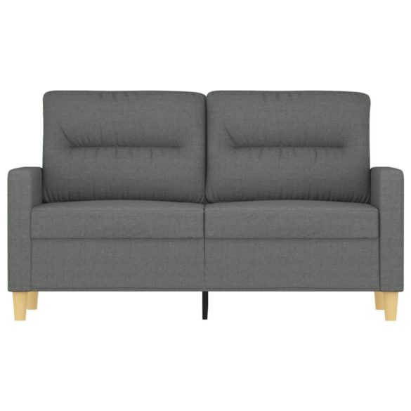 kétszemélyes sötétszürke szövetkanapé 120 cm