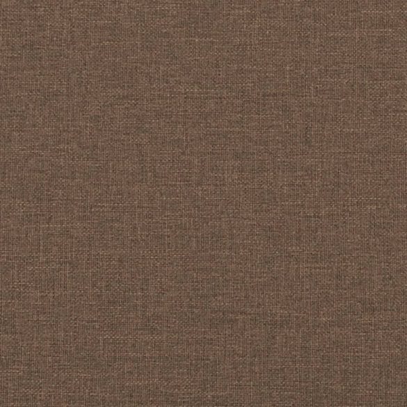 kétszemélyes barna szövetkanapé 120 cm