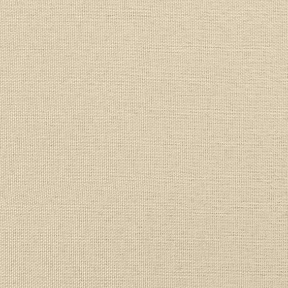 kétszemélyes krémszínű szövetkanapé 140 cm