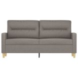 kétszemélyes tópszínű szövet kanapé 140 cm