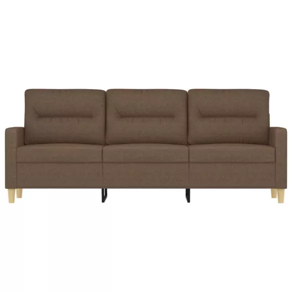 3 személyes barna szövetkanapé 180 cm