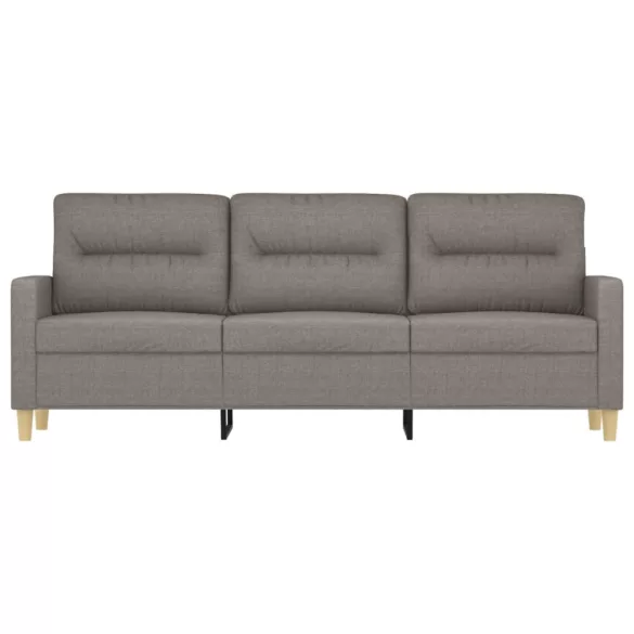 3 személyes fekete szövetkanapé 180 cm