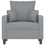 világosszürke szövet kanapéfotel 60 cm