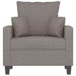 tópszínű szövet kanapéfotel 60 cm