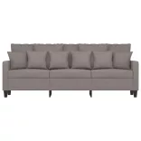 3 személyes fekete szövetkanapé 180 cm