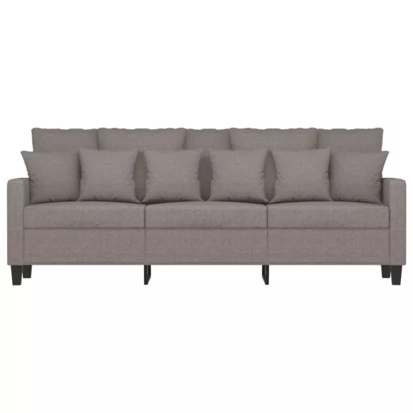 3 személyes fekete szövetkanapé 180 cm