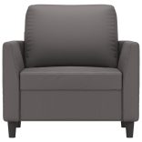 szürke műbőr kanapészék 60 cm