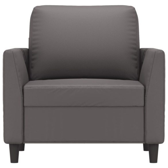 szürke műbőr kanapészék 60 cm