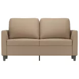 2 személyes cappuccino színű műbőr kanapé 120 cm