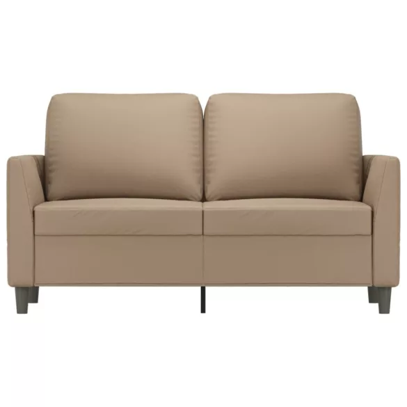 2 személyes cappuccino színű műbőr kanapé 120 cm