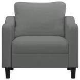 sötétszürke szövet kanapéfotel 60 cm