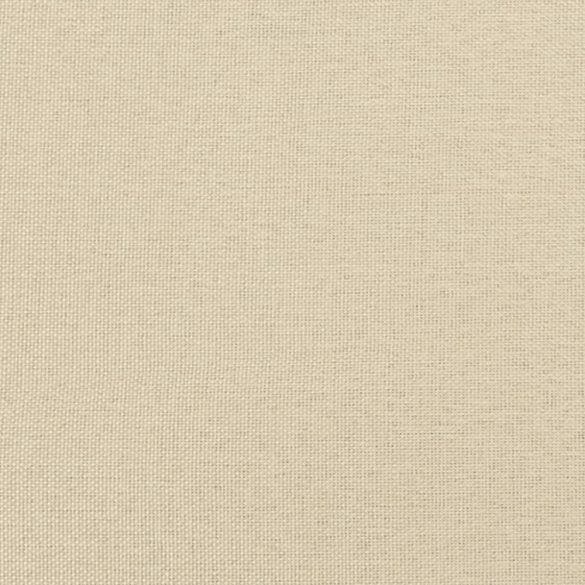 kétszemélyes krémszínű szövetkanapé 140 cm