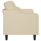 3 személyes krémszínű szövet kanapé 180 cm