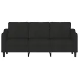 3 személyes fekete szövetkanapé 180 cm