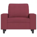 bordó szövet kanapéfotel 60 cm