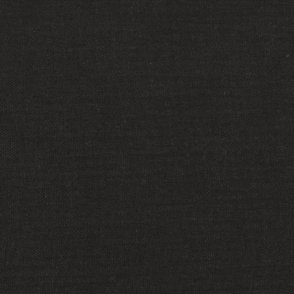 kétszemélyes fekete szövetkanapé 120 cm