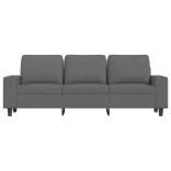 3 személyes sötétszürke szövet kanapé 180 cm