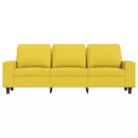 3 személyes világossárga szövet kanapé 180 cm