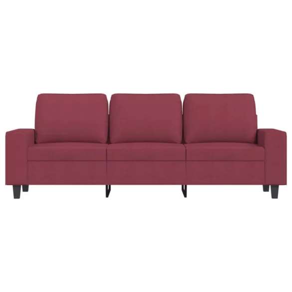 3 személyes bordó szövet kanapé 180 cm