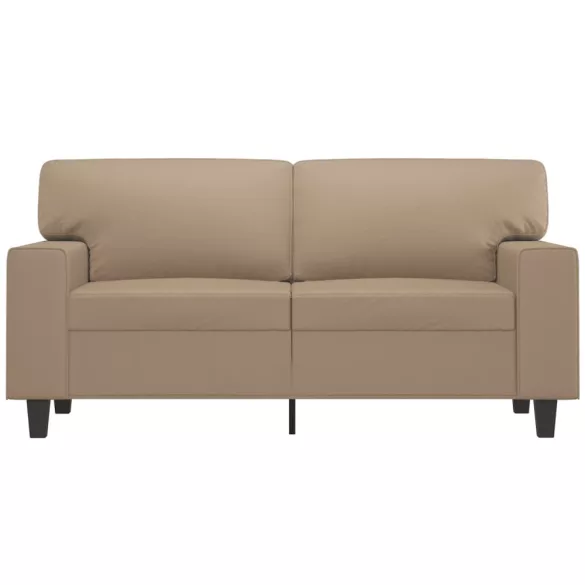 2 személyes cappuccino színű műbőr kanapé 120 cm