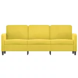 3 személyes sárga bársony kanapé 180 cm