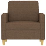 barna szövet kanapéfotel 60 cm