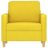 világossárga szövet kanapéfotel 60 cm