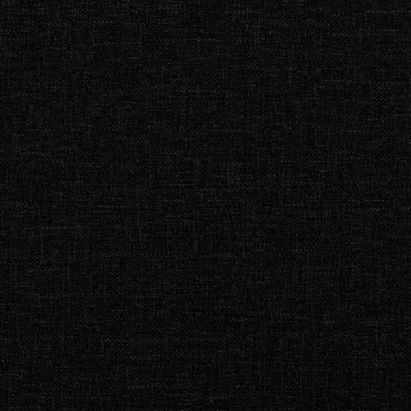 kétszemélyes fekete szövetkanapé 120 cm