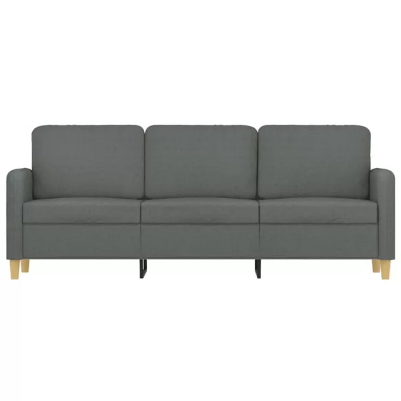 3 személyes sötétszürke szövet kanapé 180 cm