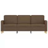 3 személyes barna szövetkanapé 180 cm