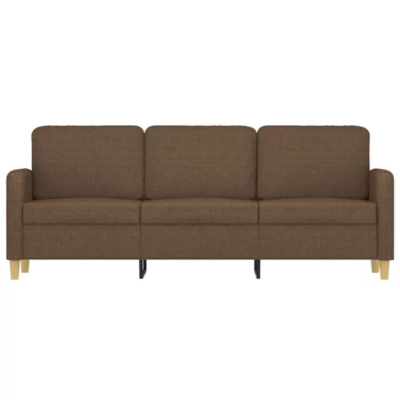 3 személyes barna szövetkanapé 180 cm