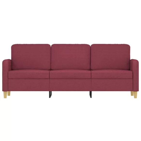3 személyes bordó szövet kanapé 180 cm