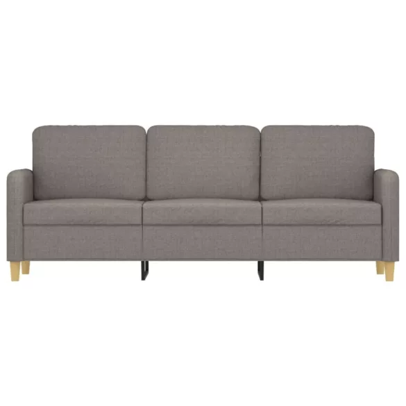 3 személyes fekete szövetkanapé 180 cm