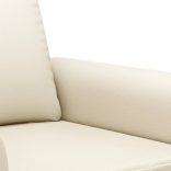 krémszínű műbőr kanapéfotel 60 cm