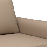 kávészínű műbőr kanapéfotel 60 cm