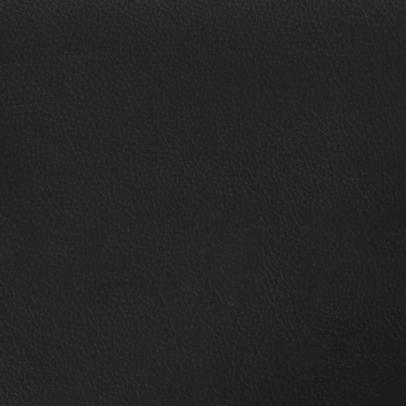 fekete műbőr kanapéfotel 60 cm