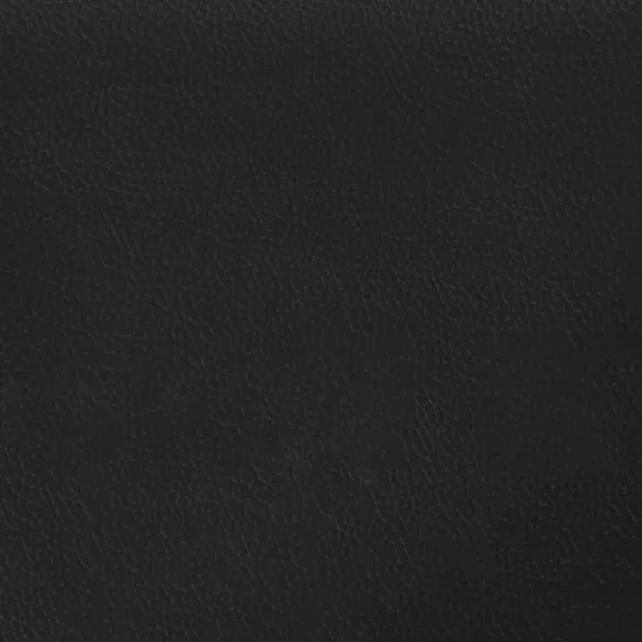 2 személyes fekete műbőr kanapé 120 cm