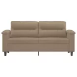 2 személyes cappuccino színű műbőr kanapé 140 cm