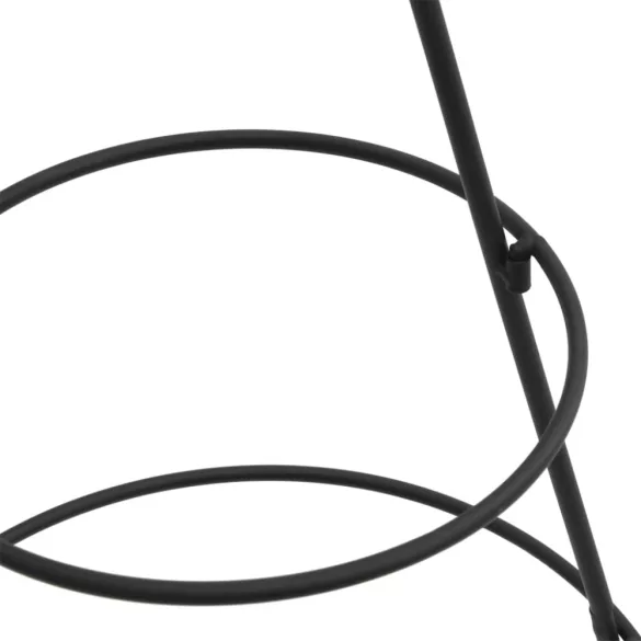 fekete fém karácsonyfa dekorációhoz 60 cm