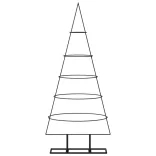 fekete fém karácsonyfa dekorációhoz 125 cm
