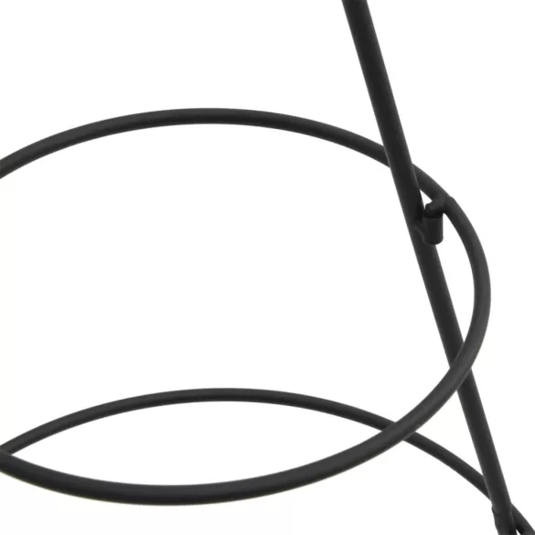 fekete fém karácsonyfa dekorációhoz 125 cm