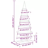 fekete fém karácsonyfa dekorációhoz 125 cm